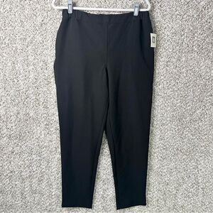 Anne Klein Pants Women’s Small Black Woven Pull-On Tapered Ankle NWT
